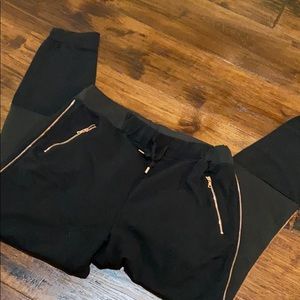 Run:Way fancy black jogger pants